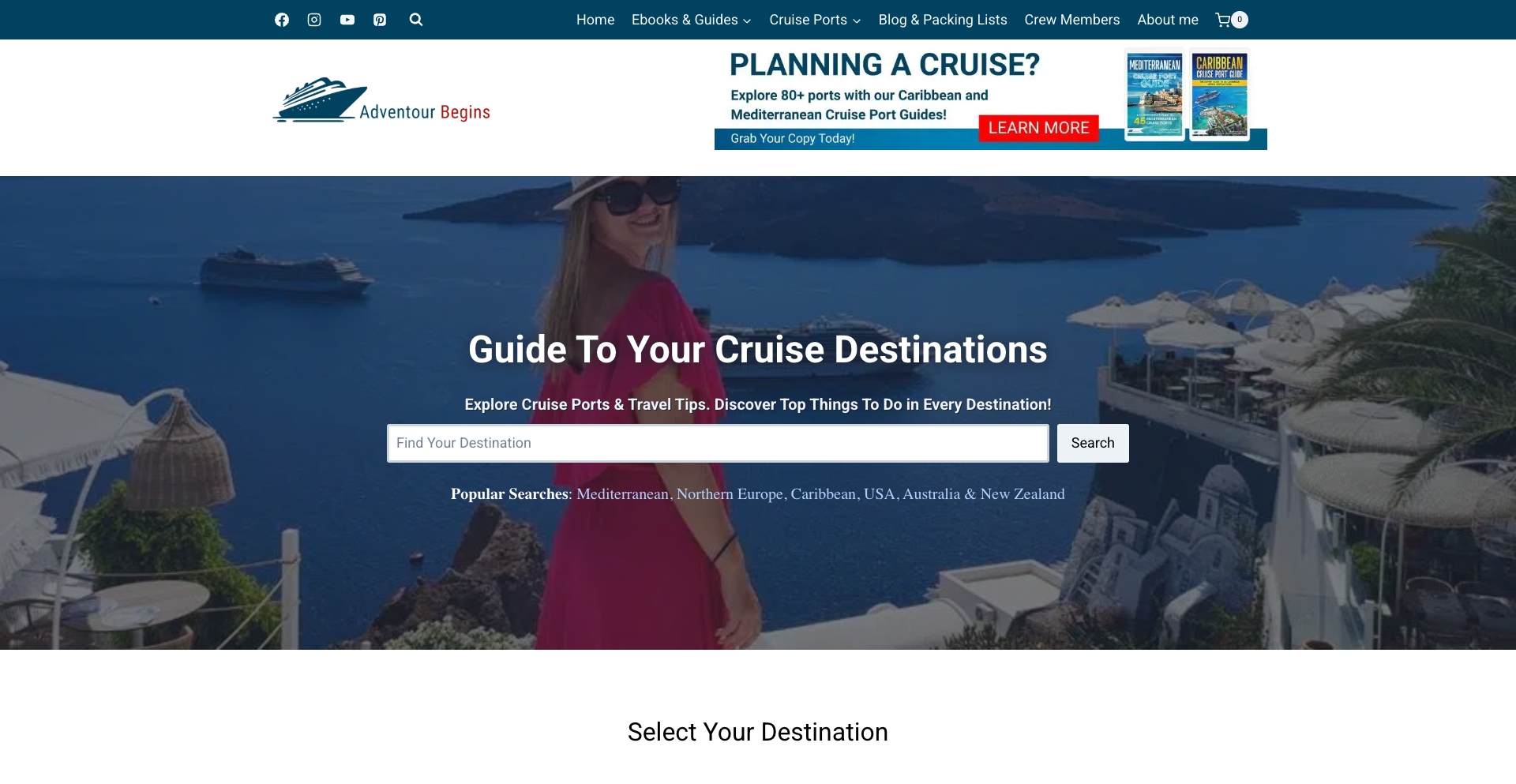 Guide To Your Cruise Destinations location-data programmatic SEO template - 1955 monthly traffic