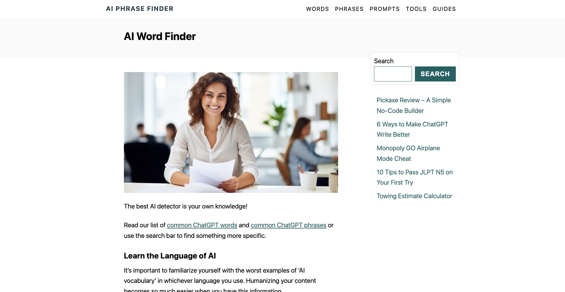 aiphrasefinder.com location-data programmatic SEO template - 10K+ monthly traffic