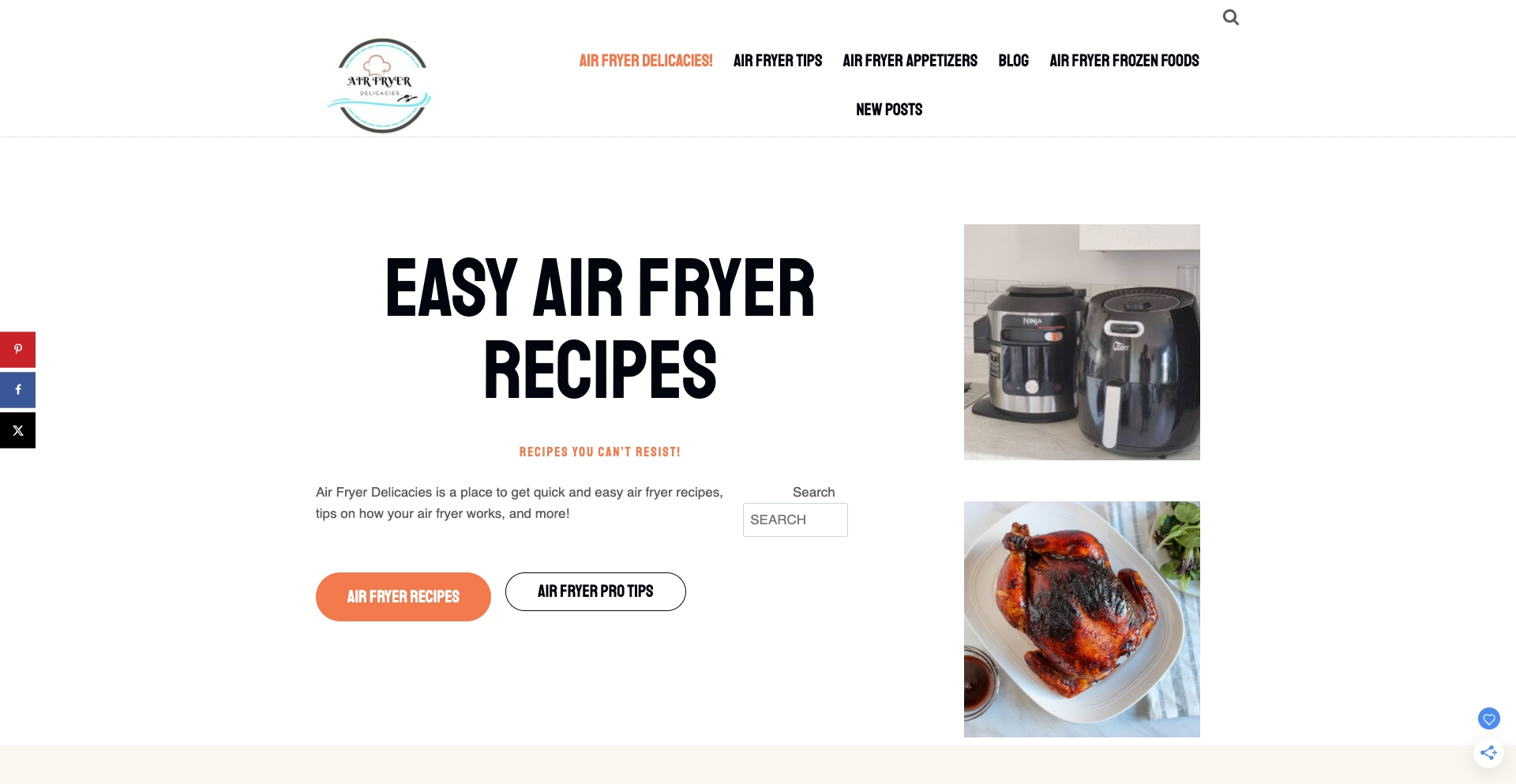 airfryerdelicacies.com entity-database programmatic SEO template - 10K+ monthly traffic