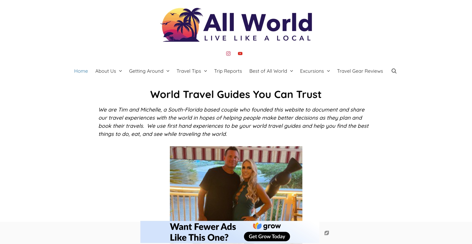 All World Travel location-question programmatic SEO template - 5673 monthly traffic