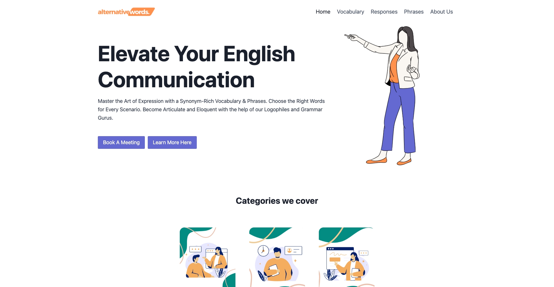 Alternative Words phrase-template programmatic SEO template - 1633 monthly traffic