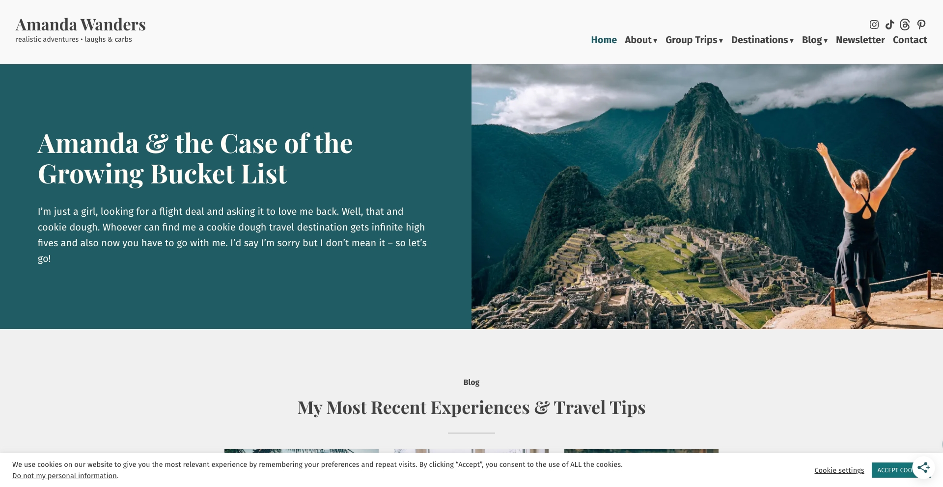 Home • Amanda Wanders template programmatic SEO template - 8594 monthly traffic