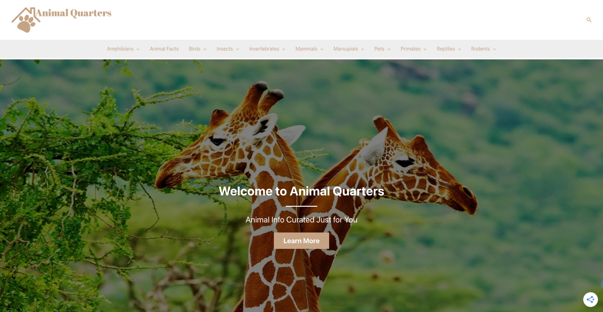 Animal Quarters category-taxonomy programmatic SEO template - 193 monthly traffic