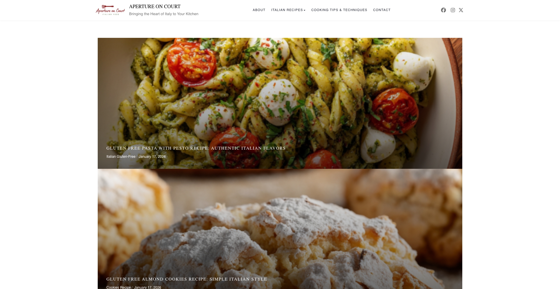 Aperture on Court recipe-database programmatic SEO template - 0 monthly traffic