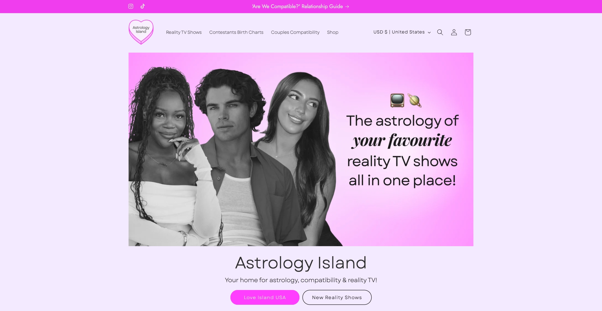 Astrology Island celebrity-zodiac programmatic SEO template - 193 monthly traffic