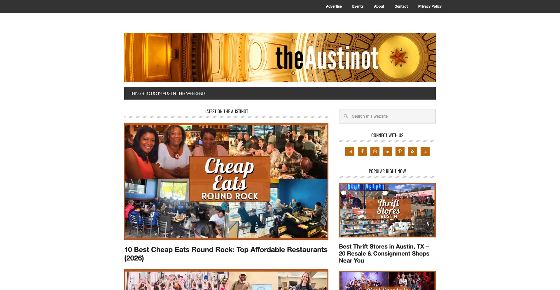 The Austinot location-templates programmatic SEO template - 4354 monthly traffic
