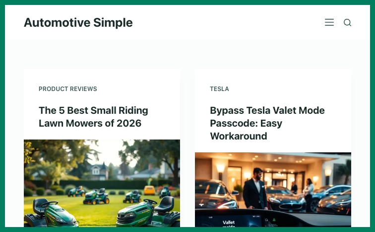 Automotivesimple template programmatic SEO template - 0 monthly traffic