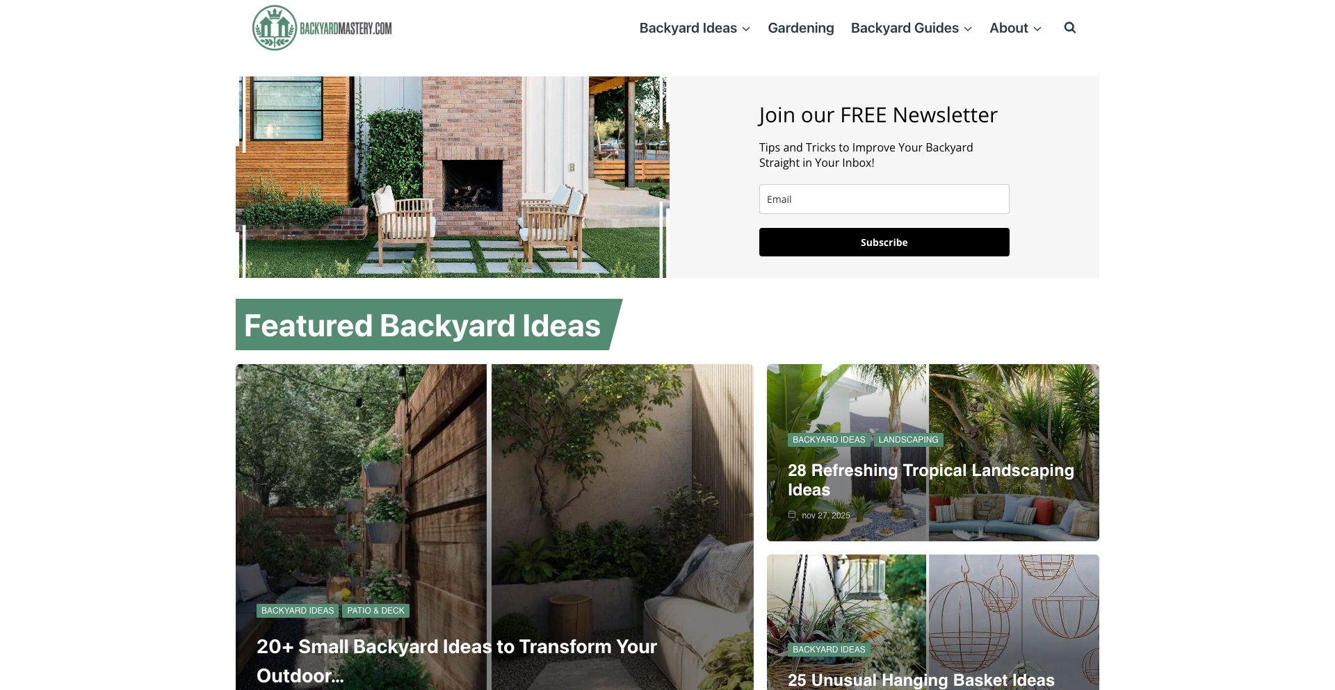 backyardmastery.com location-data programmatic SEO template - 10K+ monthly traffic