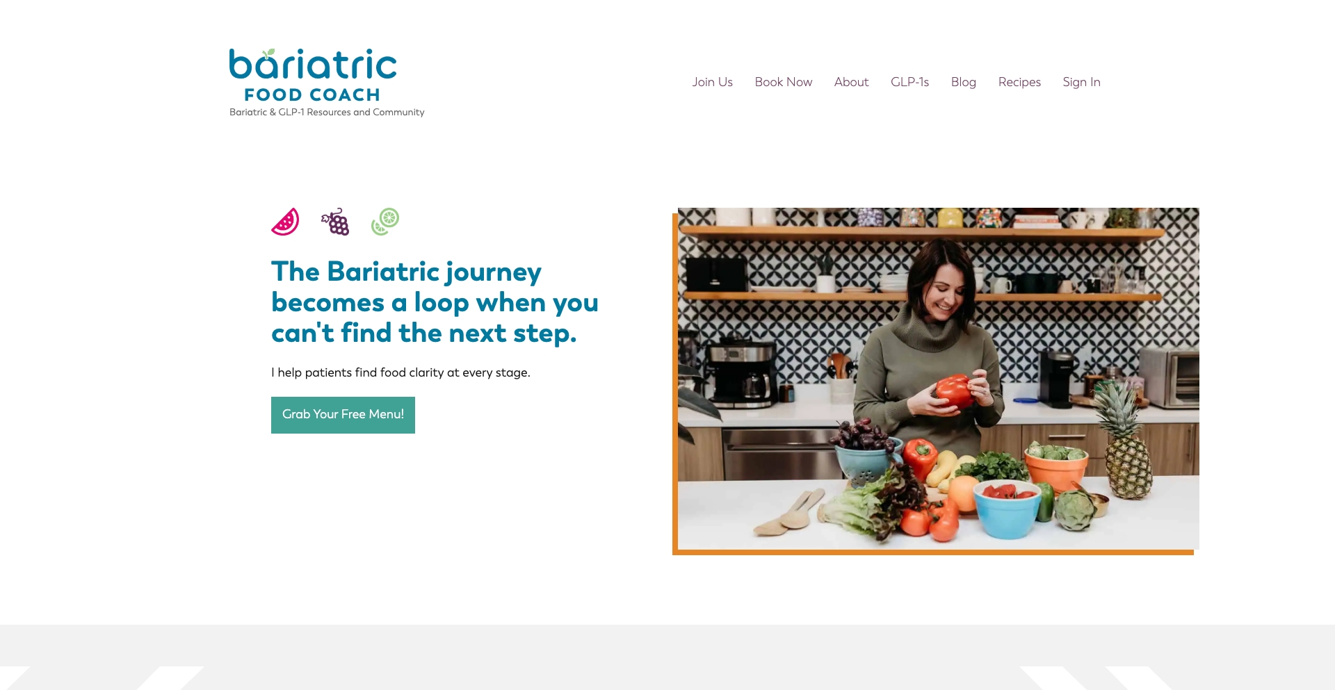 bariatricfoodcoach.com content programmatic SEO template - 270 monthly traffic