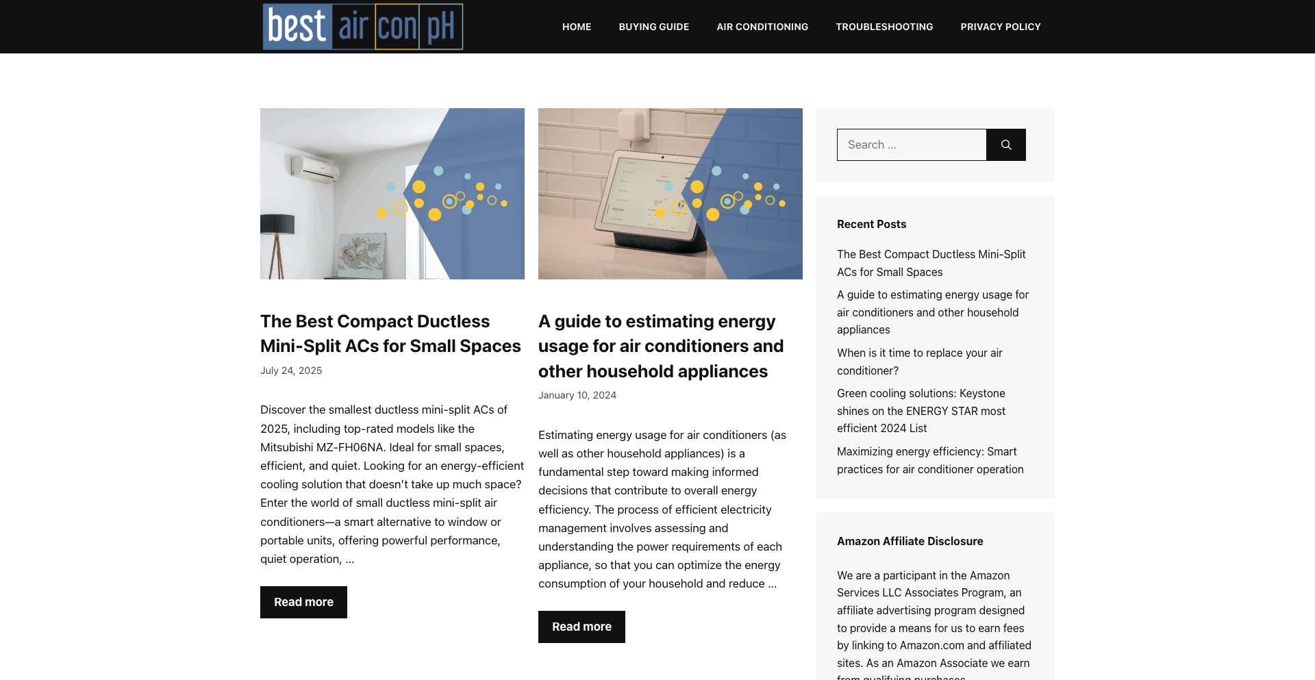 bestairconph.com entity-database programmatic SEO template - 10K+ monthly traffic