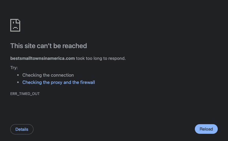 Bestsmalltownsinamericacom template programmatic SEO template - 0 monthly traffic