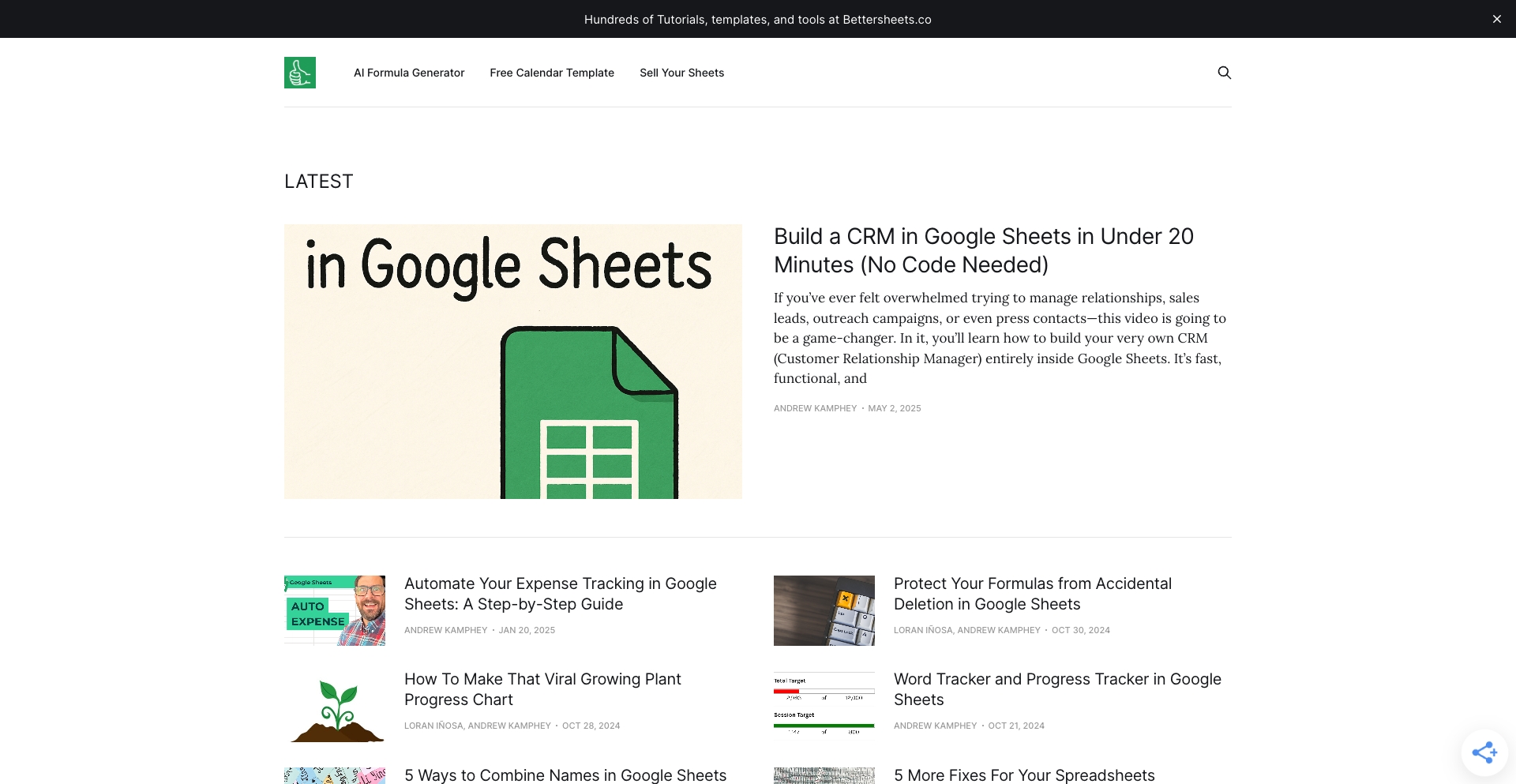 blog.bettersheets.co location-data programmatic SEO template - 10K+ monthly traffic