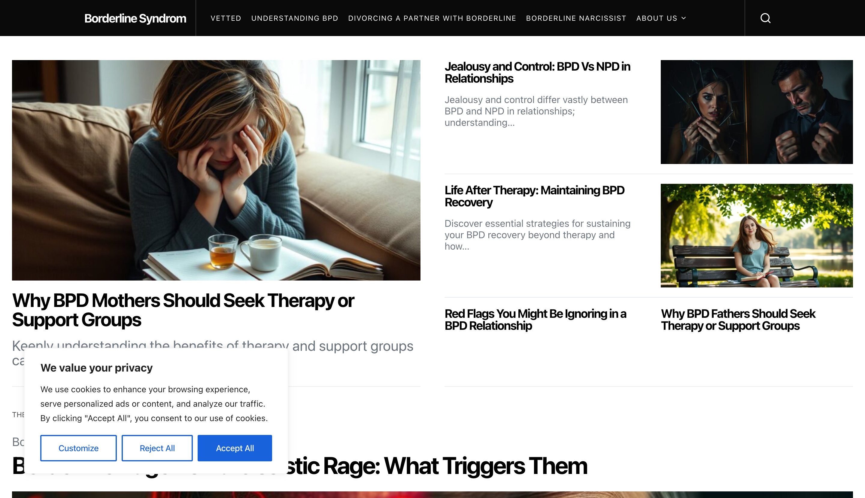 borderlinesyndrom.net comparison programmatic SEO template - 0 monthly traffic