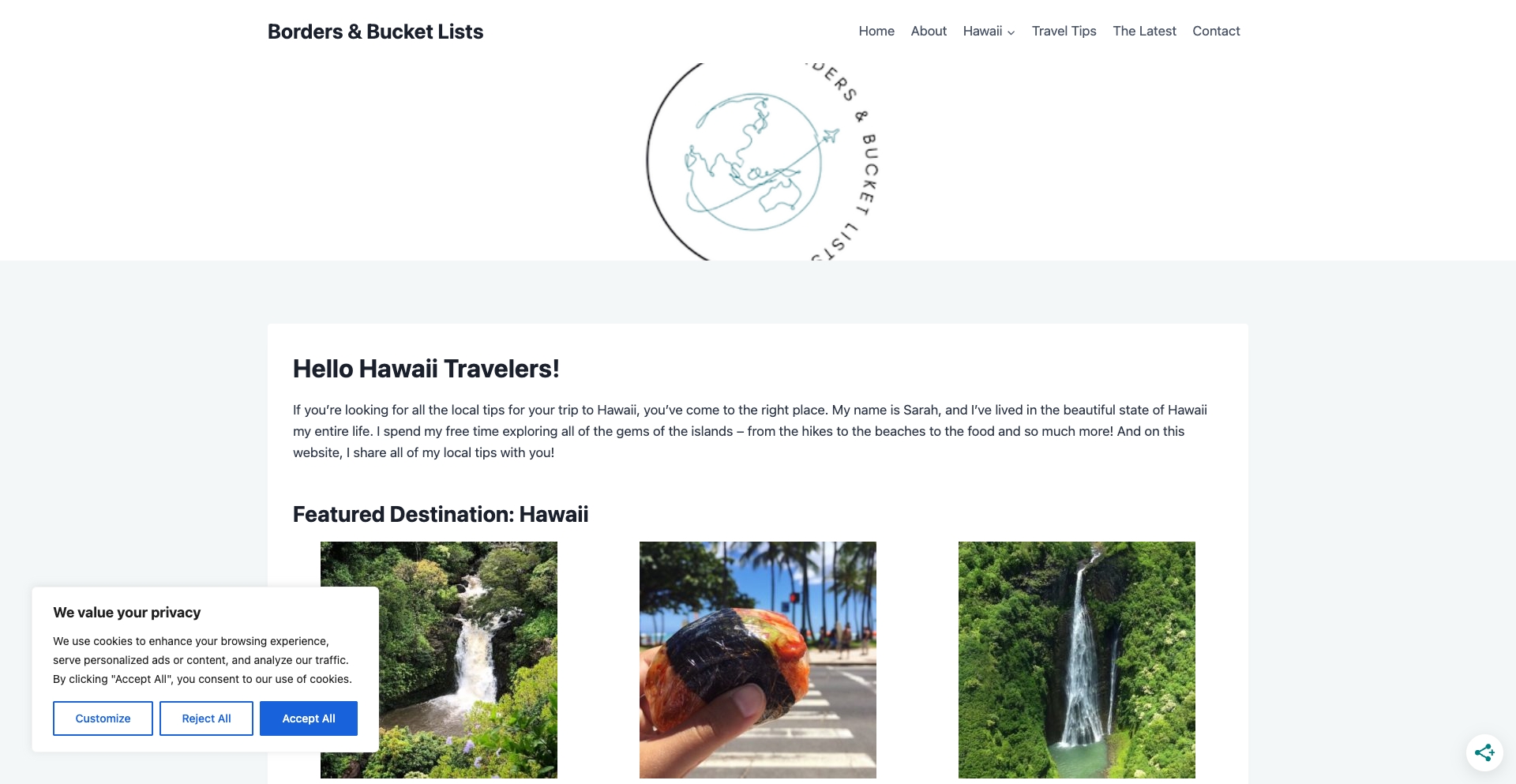 bordersandbucketlists.com location-data programmatic SEO template - 10K+ monthly traffic