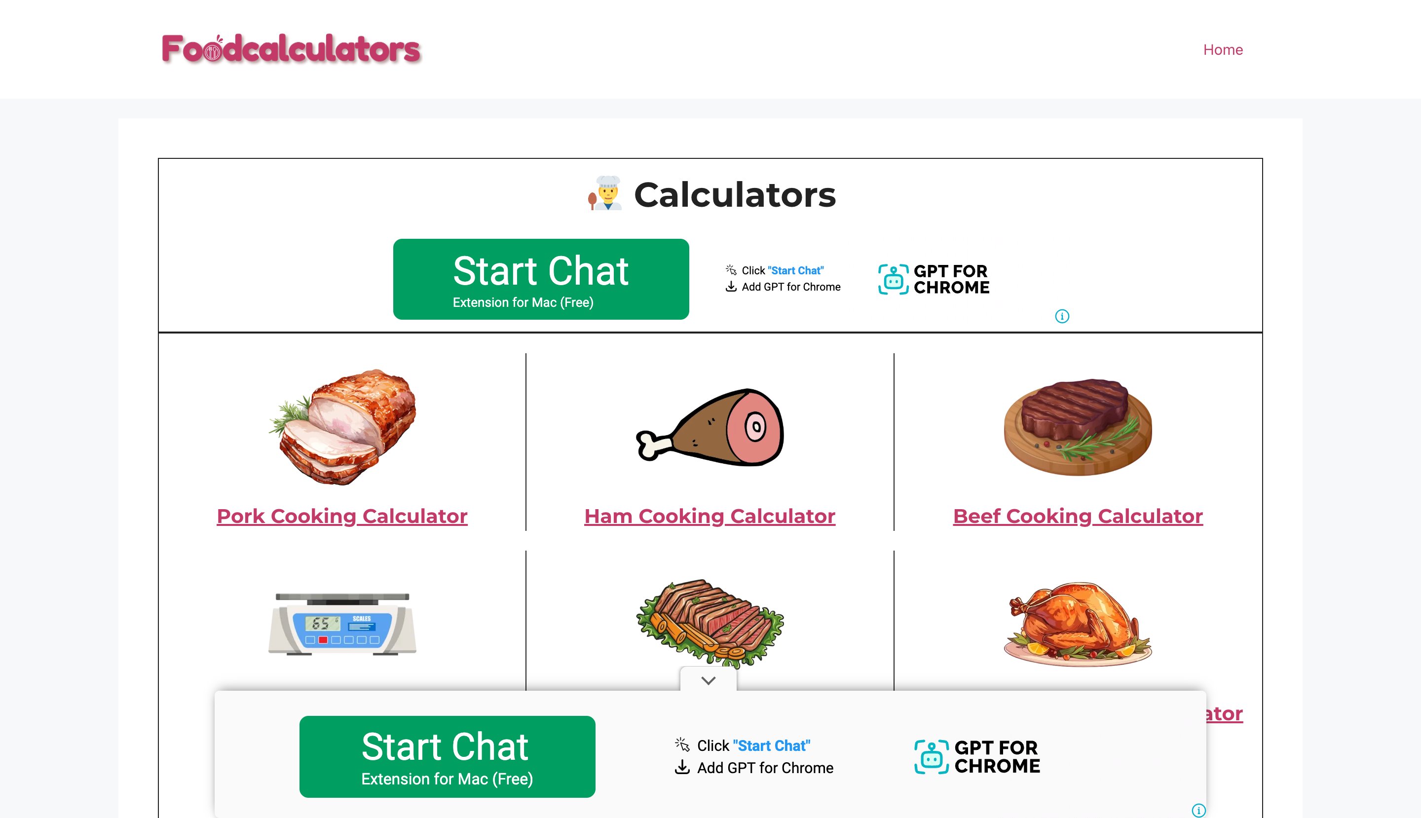 Cadence Restaurant calculator-variations programmatic SEO template - 0 monthly traffic