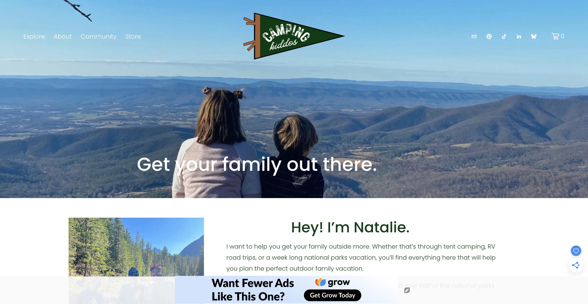 Camping Kiddos location-data programmatic SEO template - 16471 monthly traffic