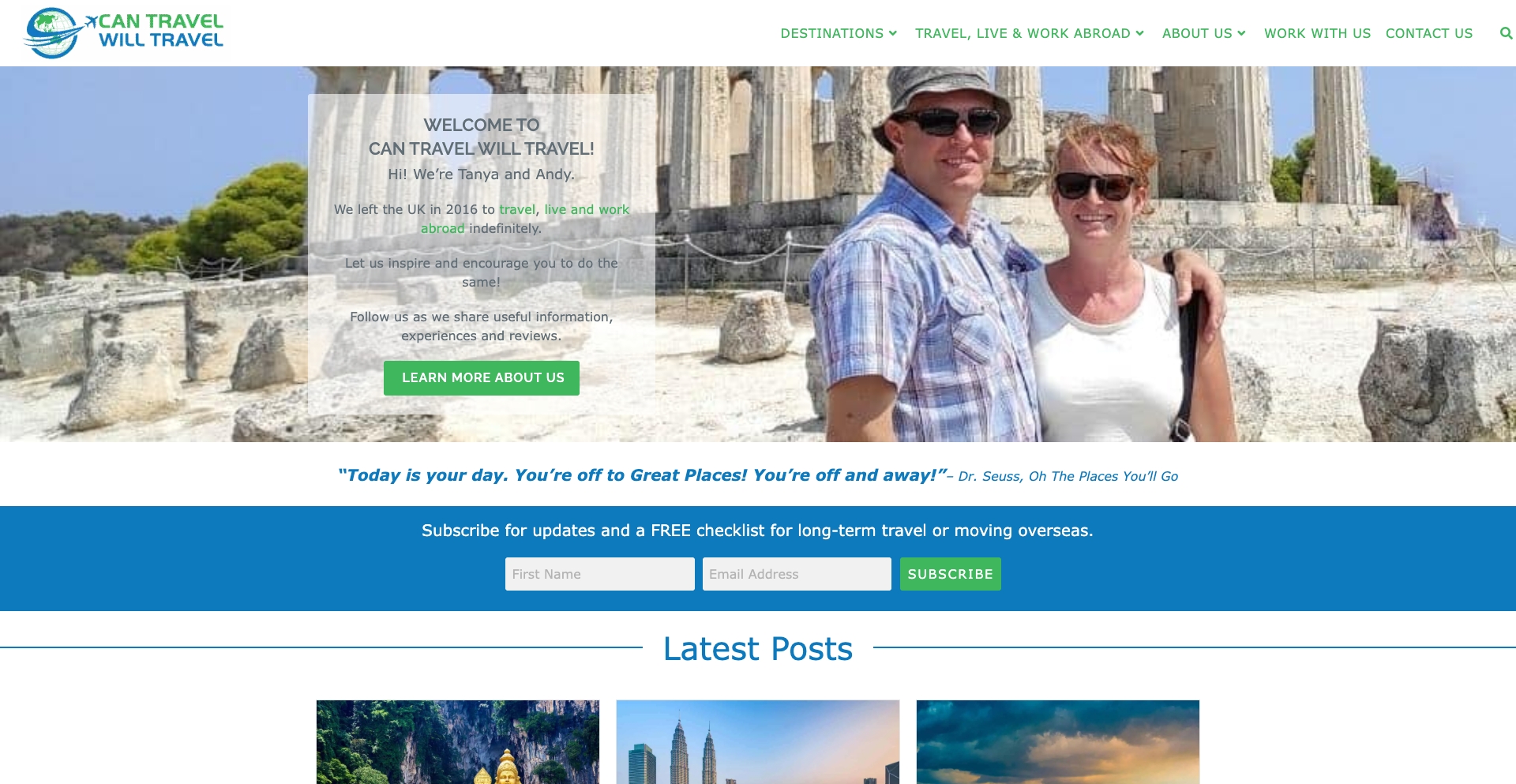 Can Travel Will Travel | Travel, Live and Work Abroad location-data programmatic SEO template - 2752 monthly traffic