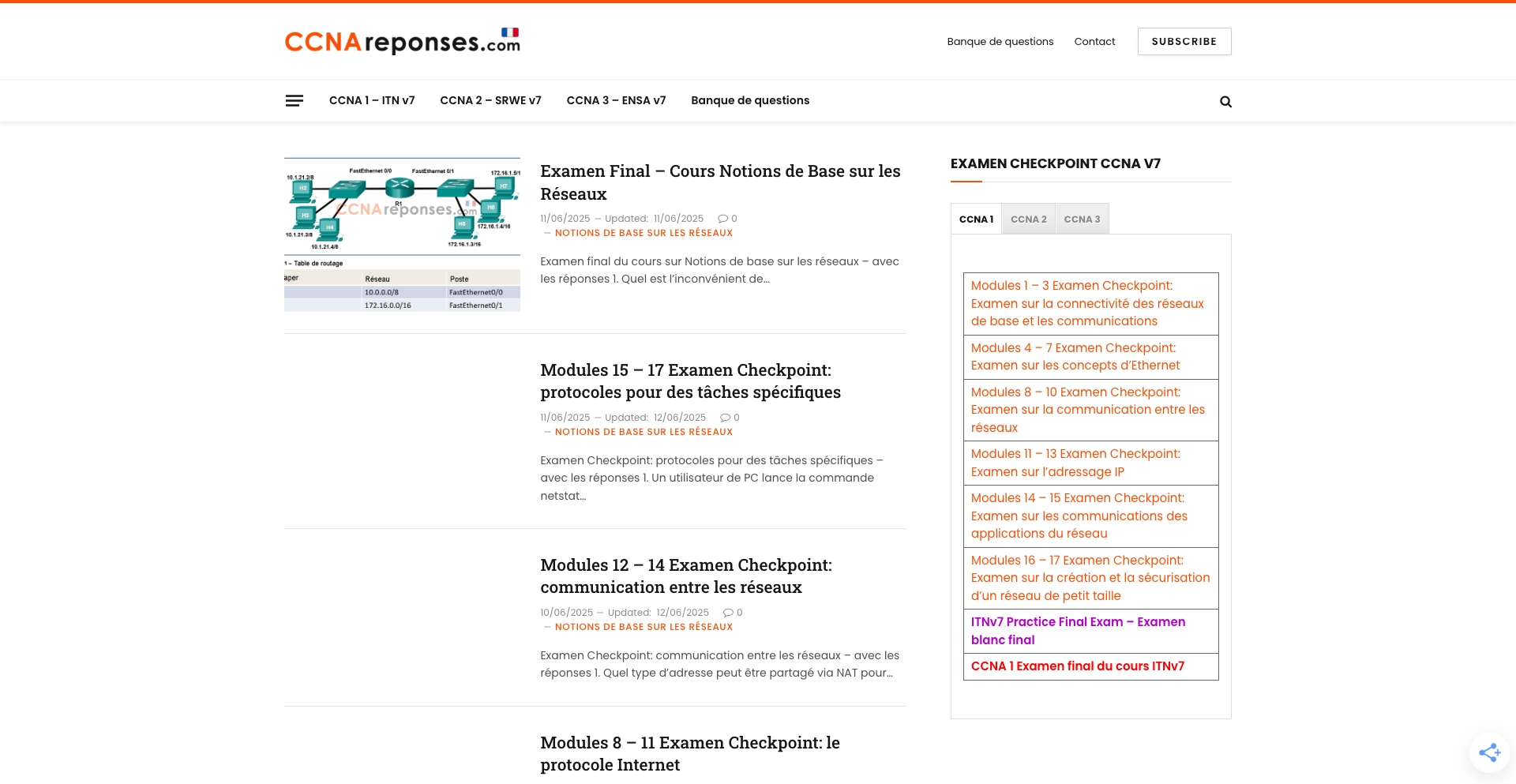 CCNA Reponses module-template programmatic SEO template - 241 monthly traffic