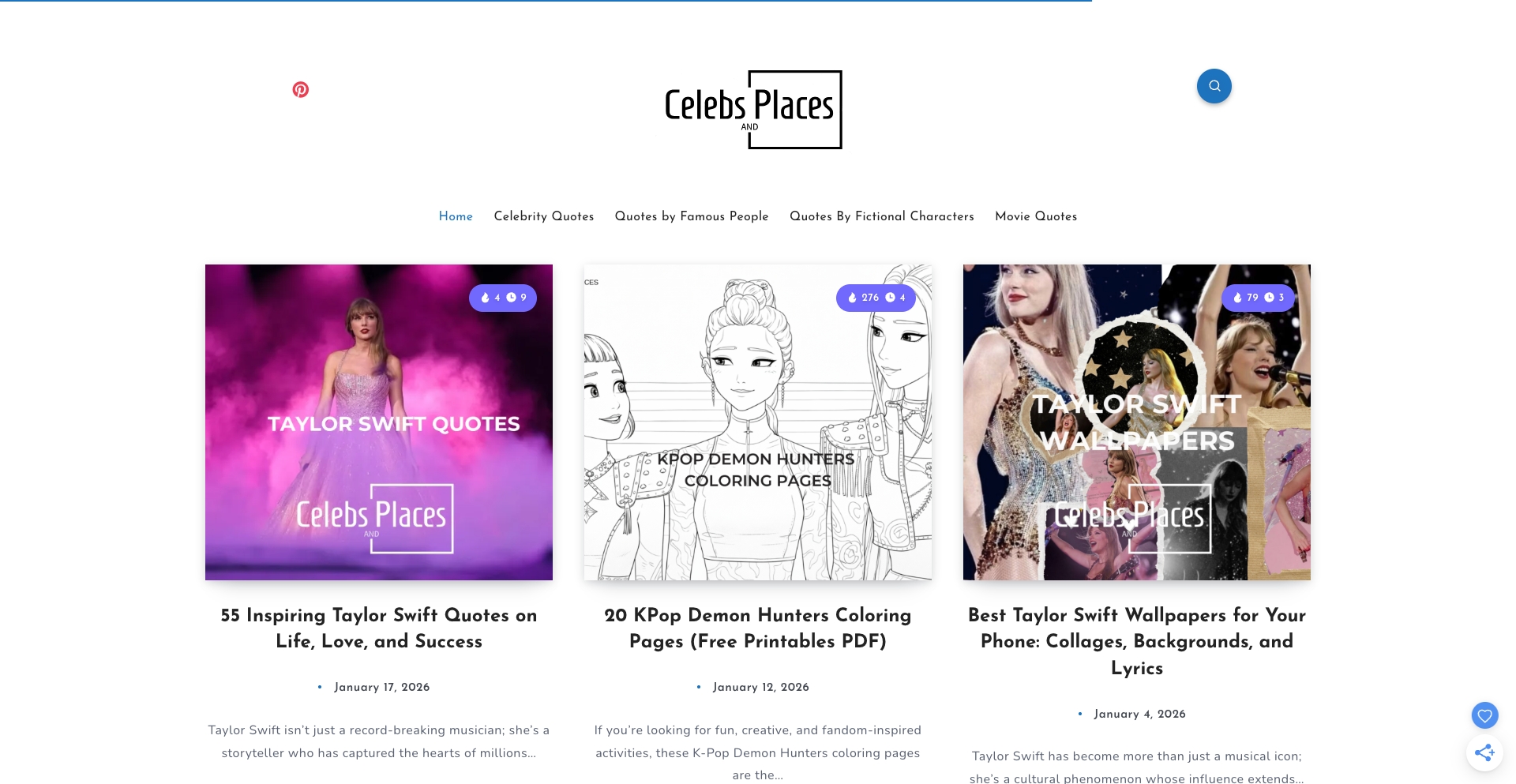 Celebs and Places entity-database programmatic SEO template - 62 monthly traffic