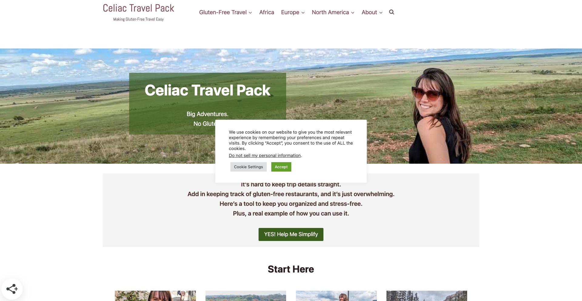 Celiactravelpack template programmatic SEO template - 1458 monthly traffic