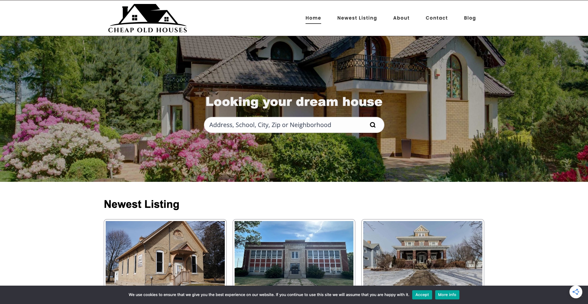 Cheapoldhouses template programmatic SEO template - 0 monthly traffic