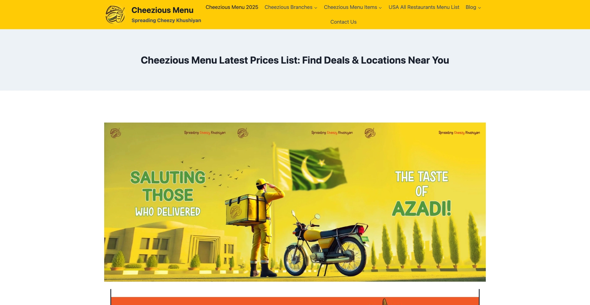 cheeziousmenu.com location-data programmatic SEO template - 10K+ monthly traffic