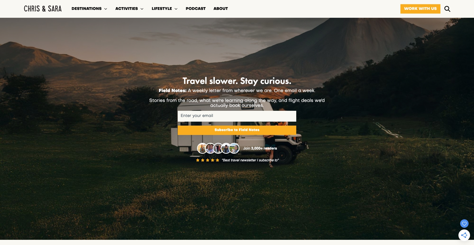 Chris And Sara location-guide-type programmatic SEO template - 2.3K monthly traffic
