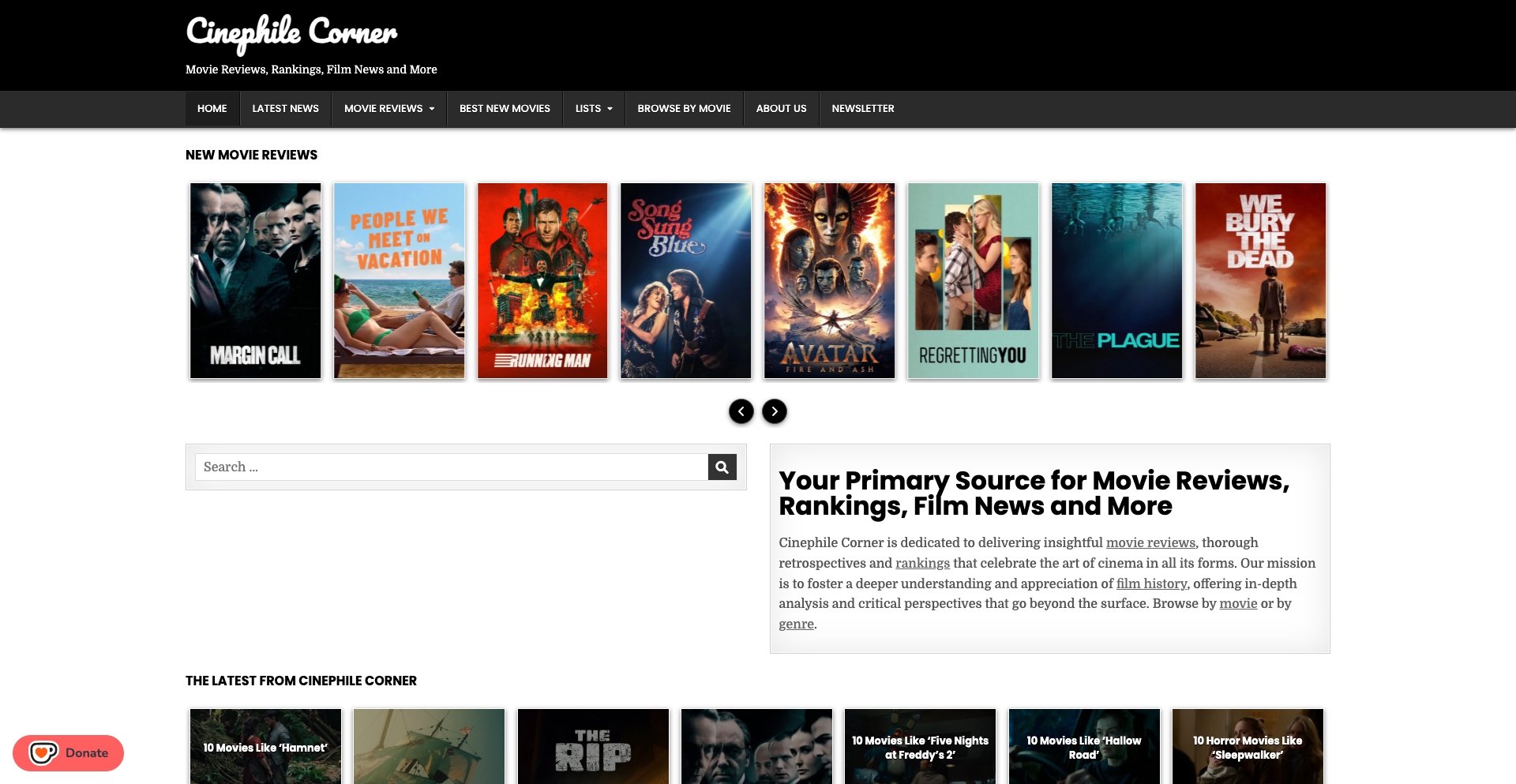 Cinephilecornercom template programmatic SEO template - 0 monthly traffic