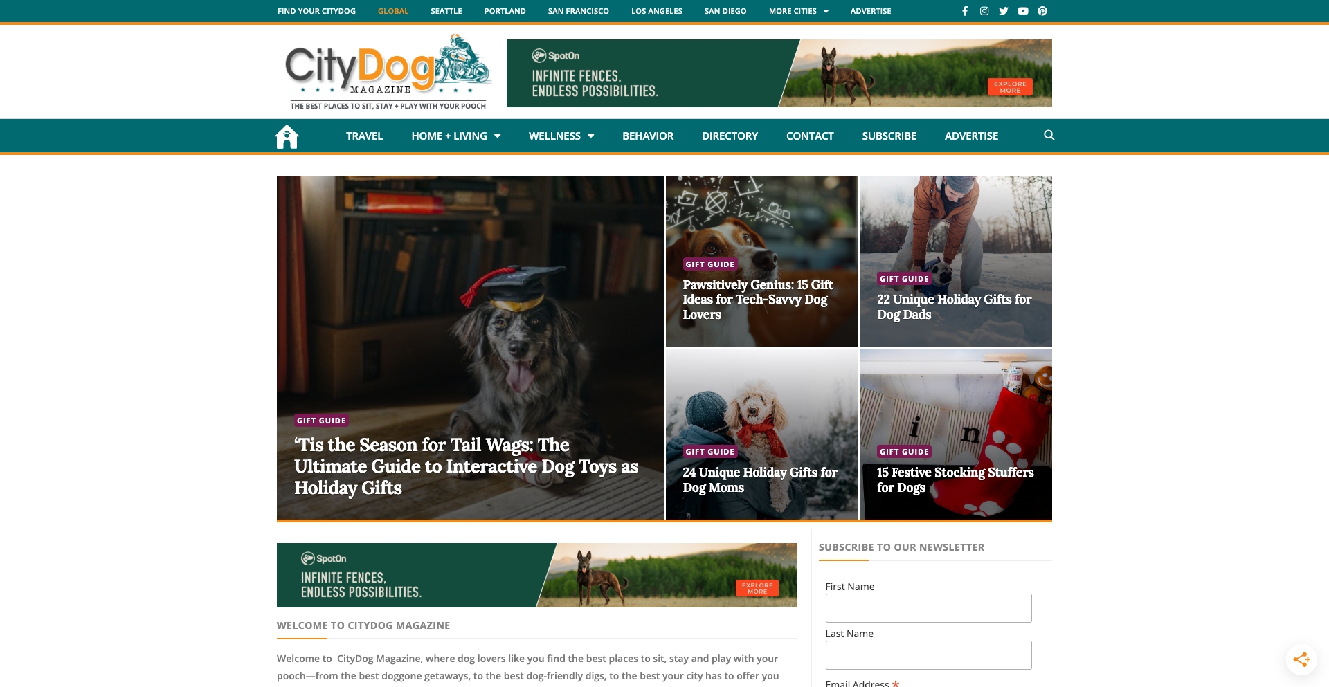 citydogmagazine.com location-data programmatic SEO template - 10K+ monthly traffic