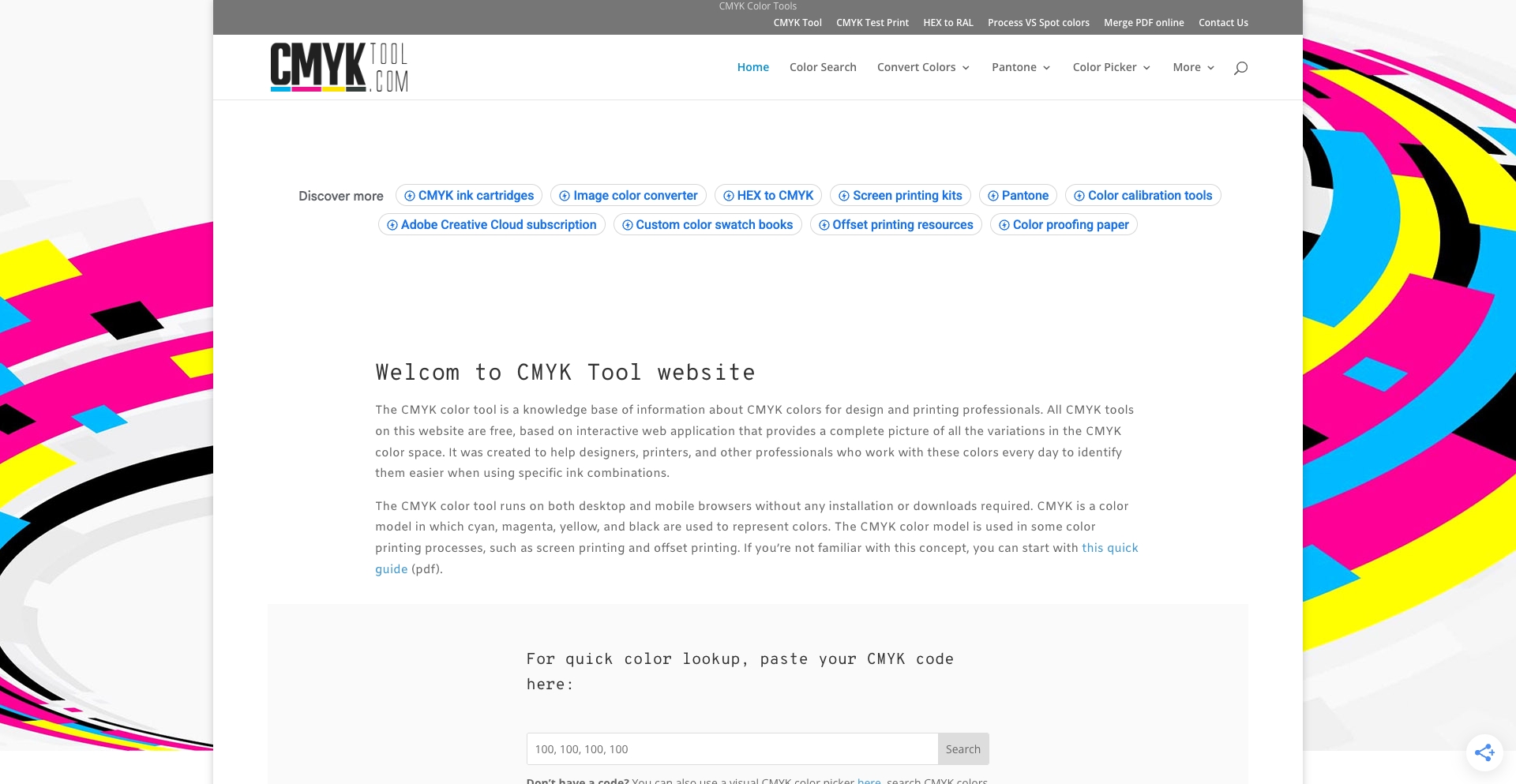 Cmyktool template programmatic SEO template - 18616 monthly traffic