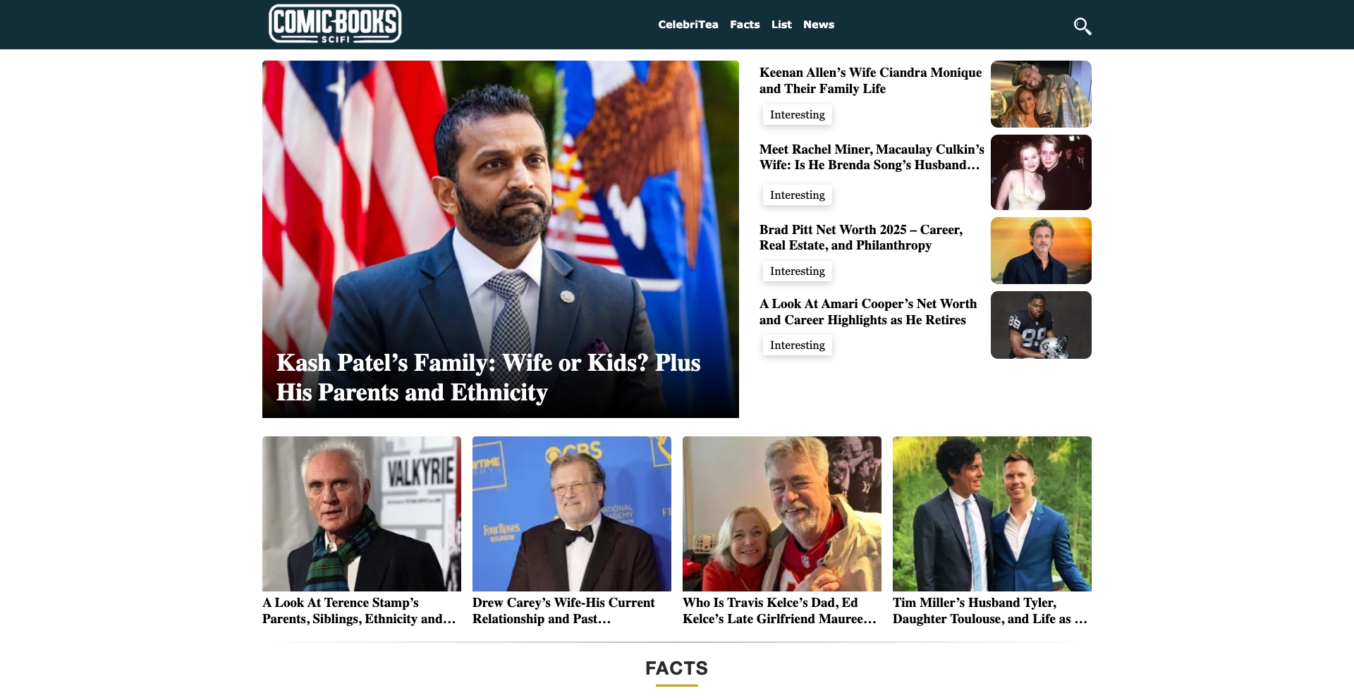 Comic Book Sci-Fi networth-family programmatic SEO template - 0 monthly traffic