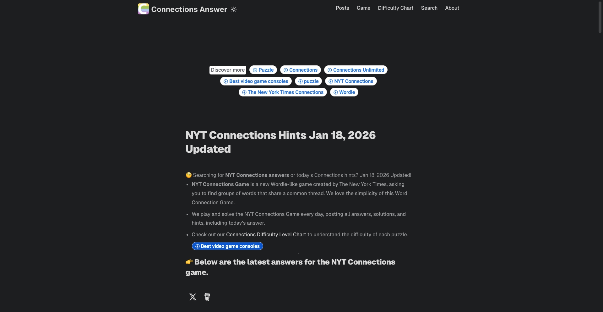 Connections Answer content programmatic SEO template - 76 monthly traffic