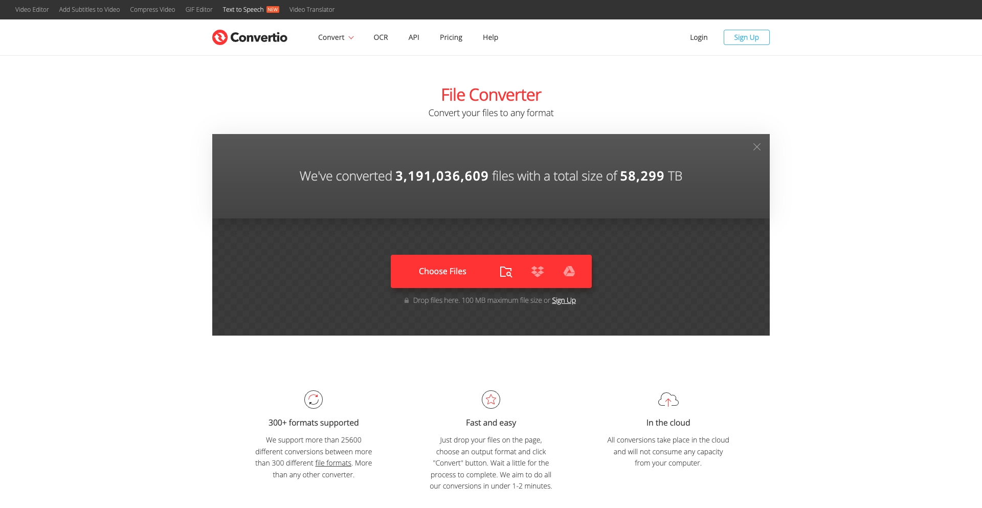 Convertio conversion-pair programmatic SEO template - 15M+ monthly traffic