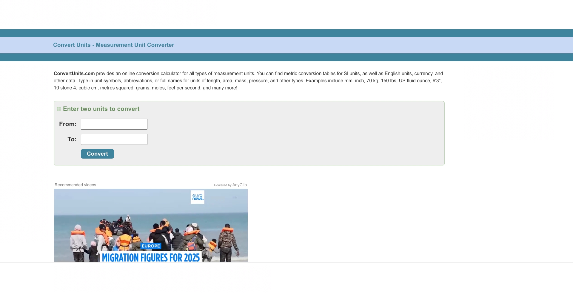 Convertunits ai-generated programmatic SEO template - 100K+ monthly traffic