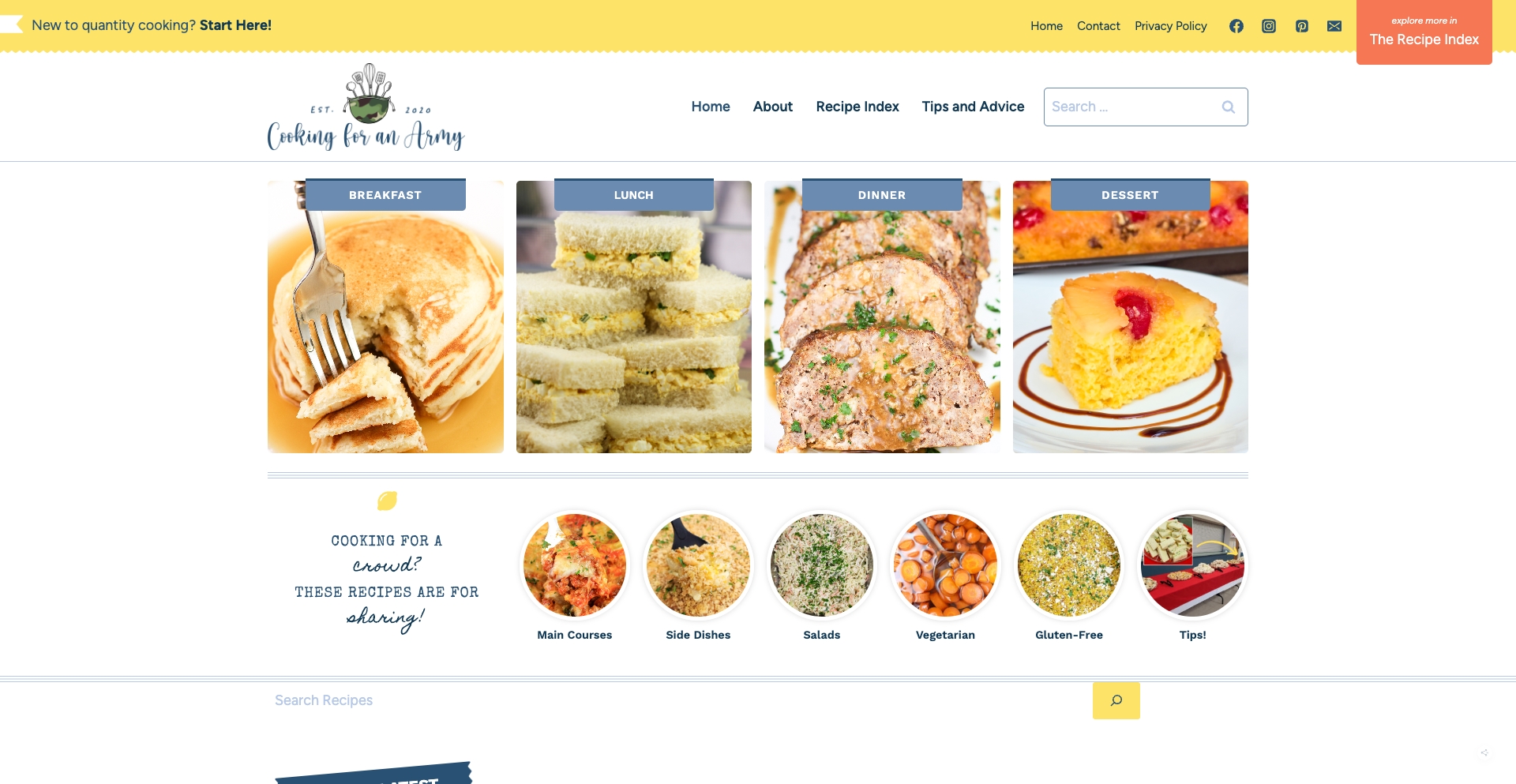 Home recipe programmatic SEO template - 3529 monthly traffic