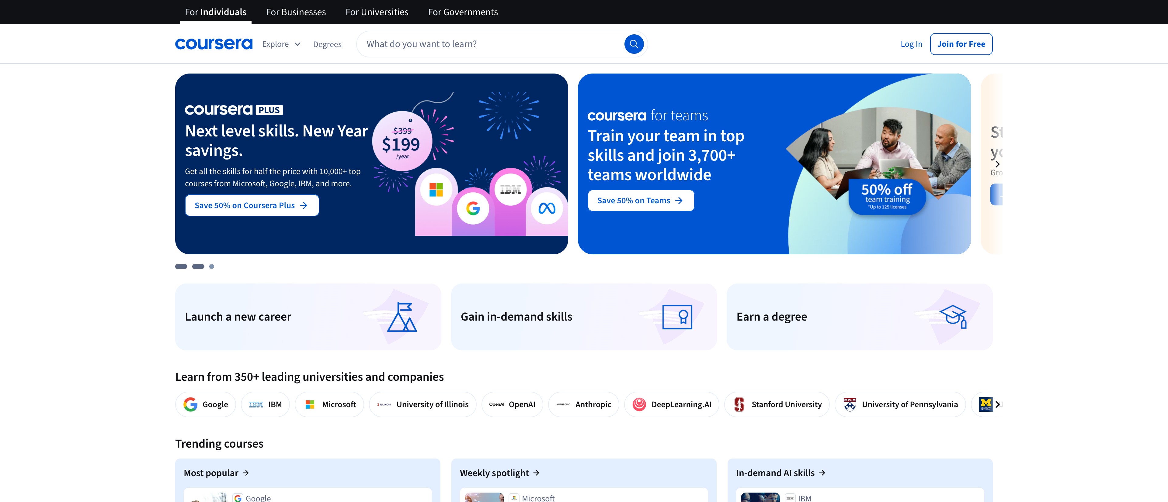 coursera catalog-pages programmatic SEO template - 55M+ monthly traffic