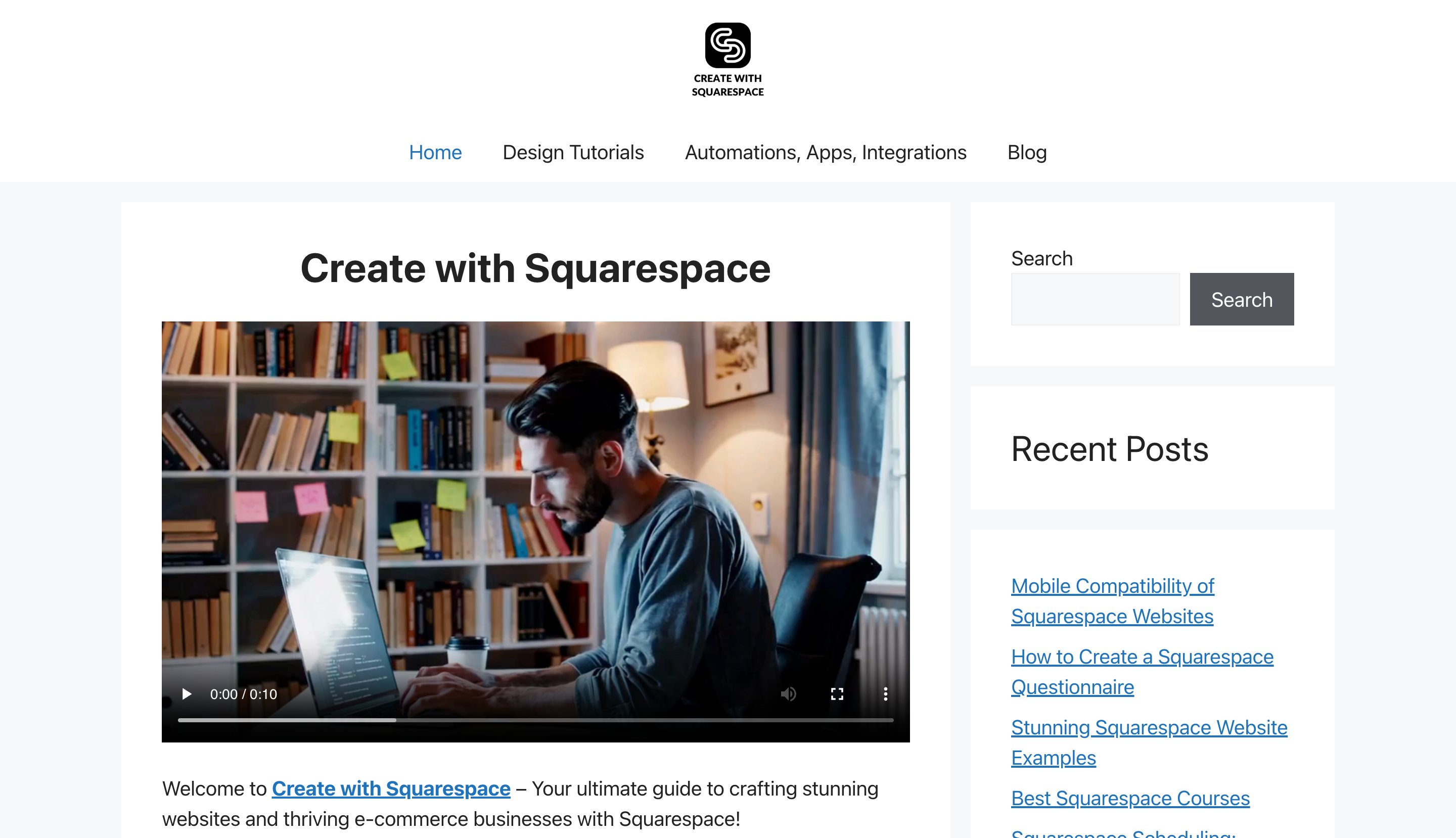 Createwithsquarespace template programmatic SEO template - 0 monthly traffic