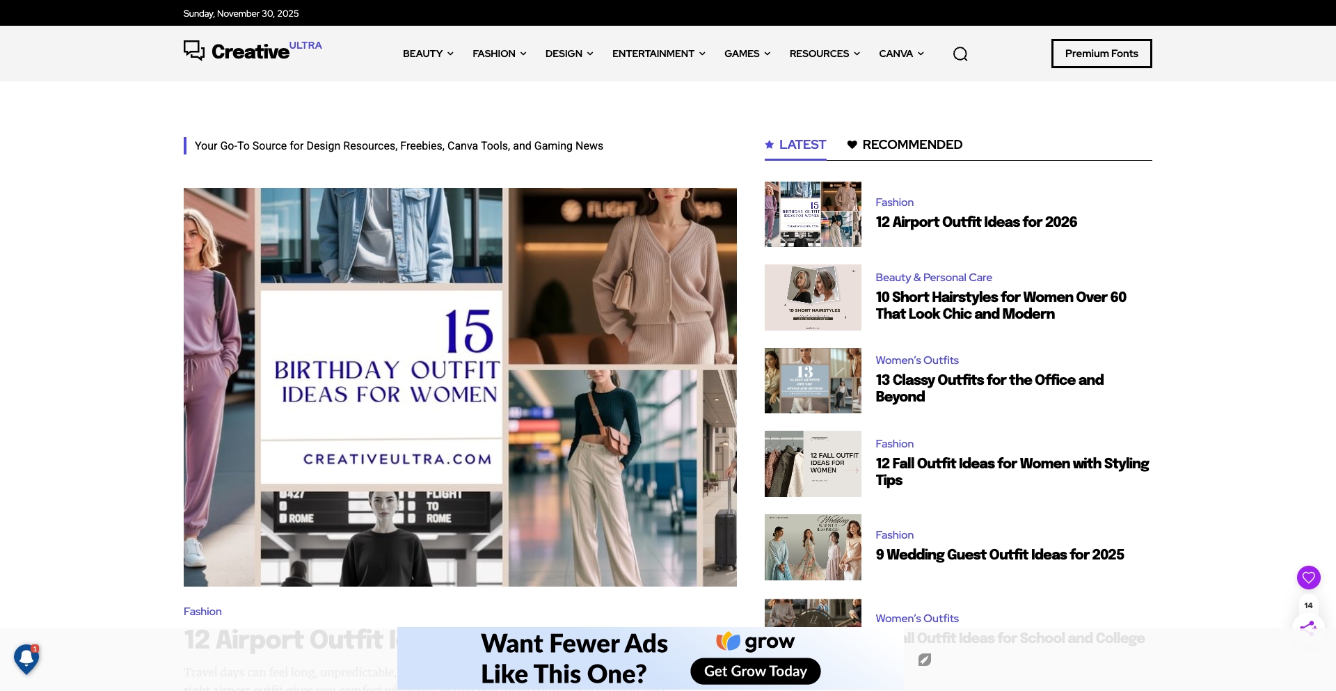 Creative Ultra category-template programmatic SEO template - 691 monthly traffic