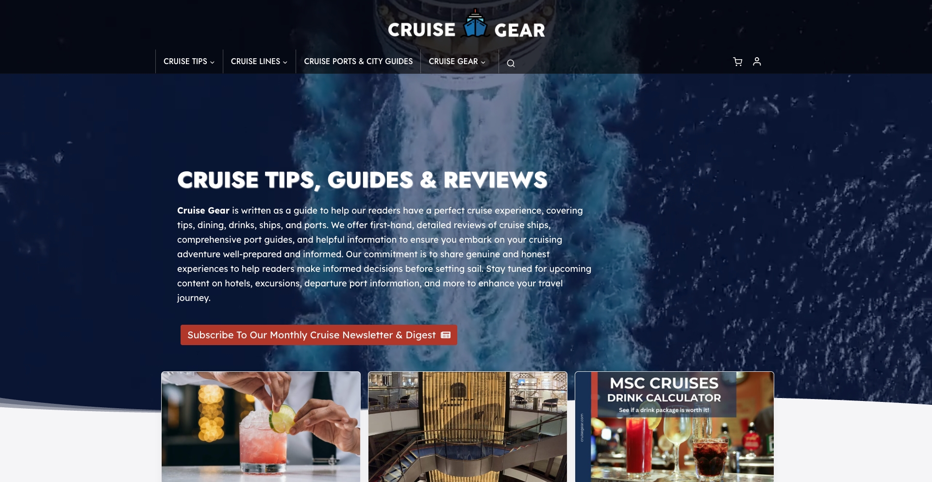Cruise Gear ship-review programmatic SEO template - 1K monthly traffic