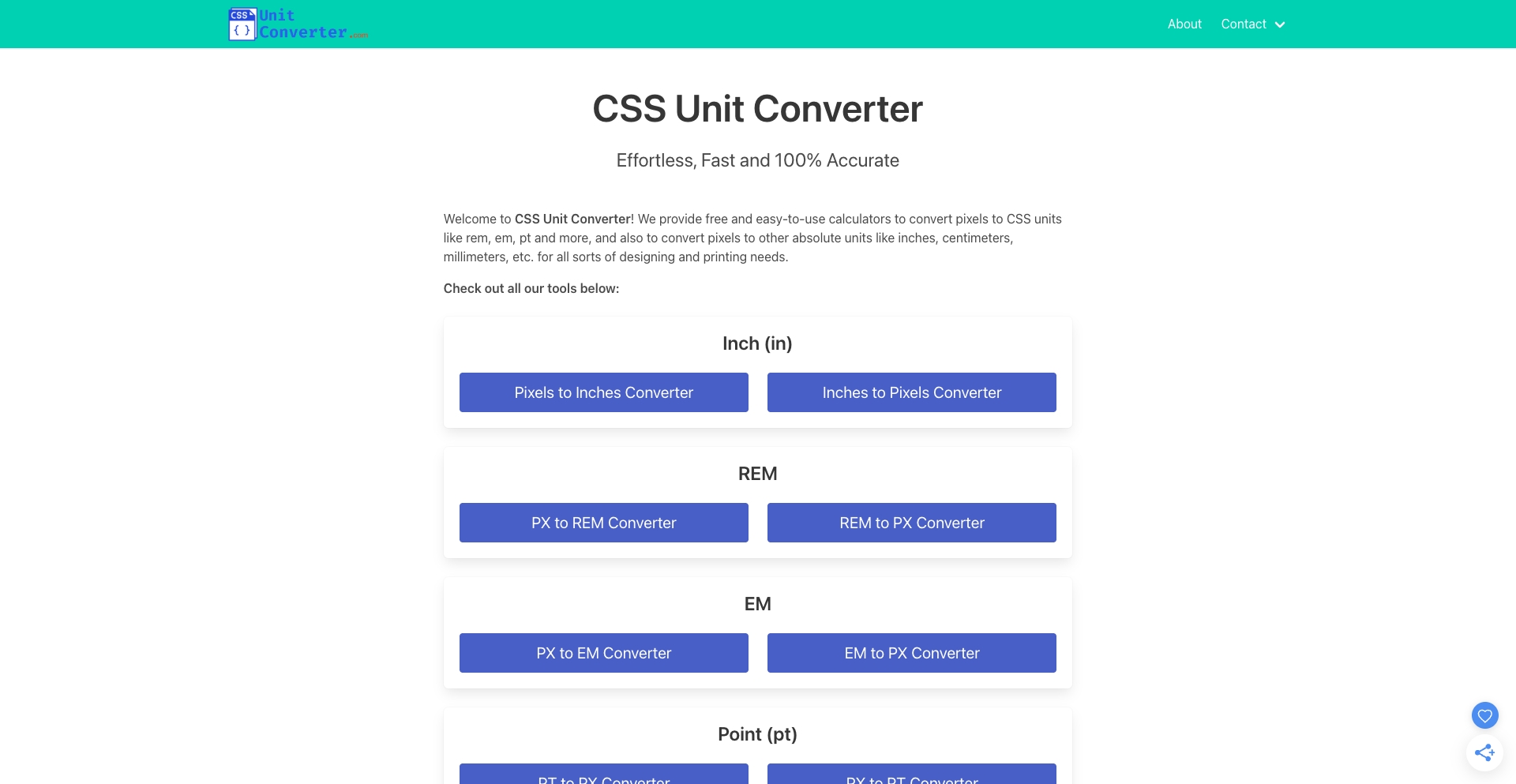 Cssunitconverter template programmatic SEO template - 19157 monthly traffic