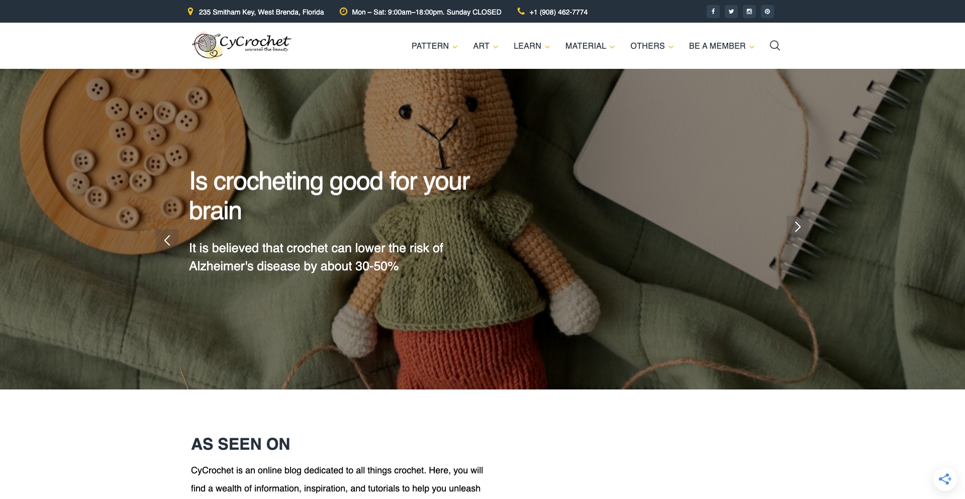 CY Crochet pattern-database programmatic SEO template - 0 monthly traffic