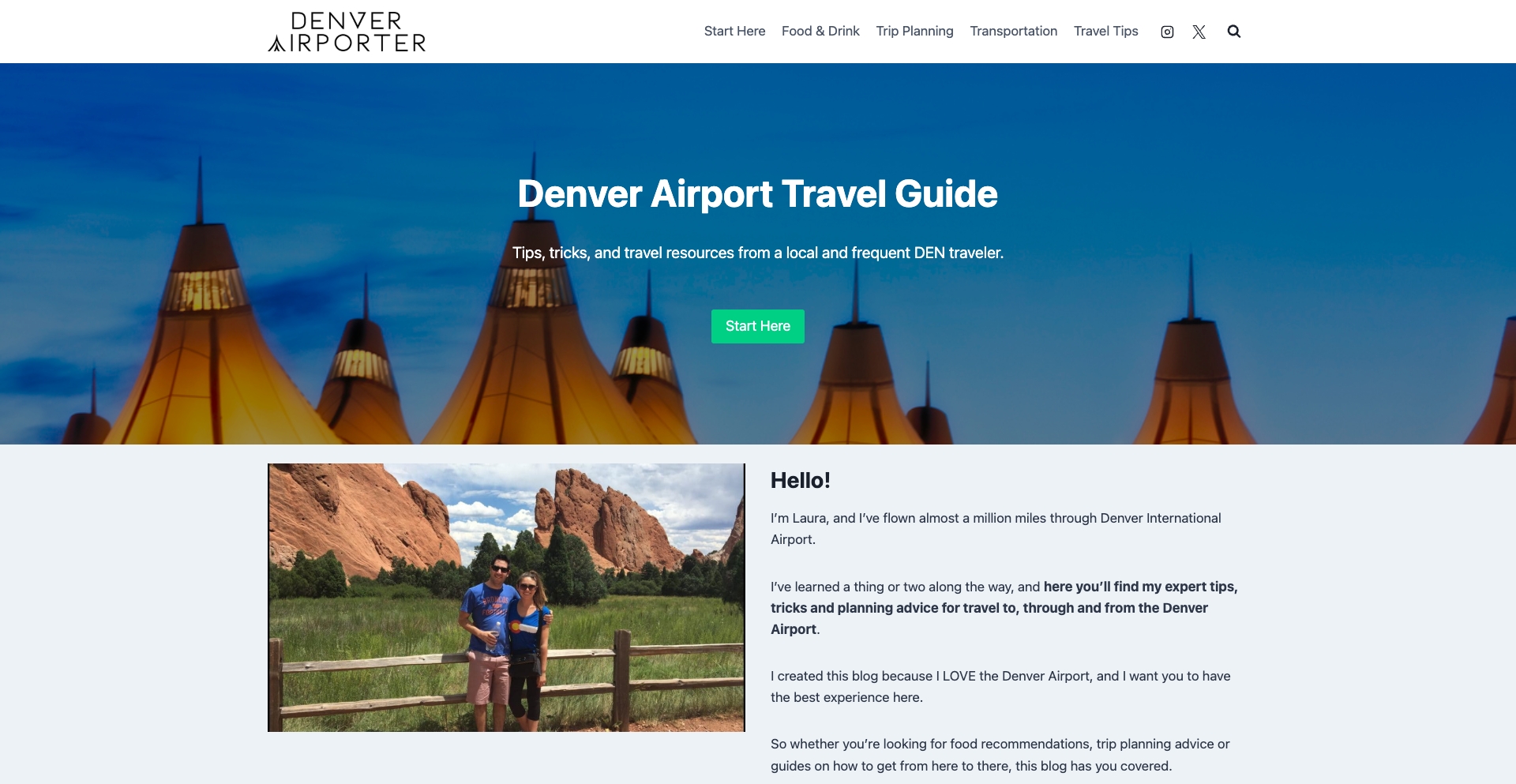 Denverairporter template programmatic SEO template - 47 monthly traffic