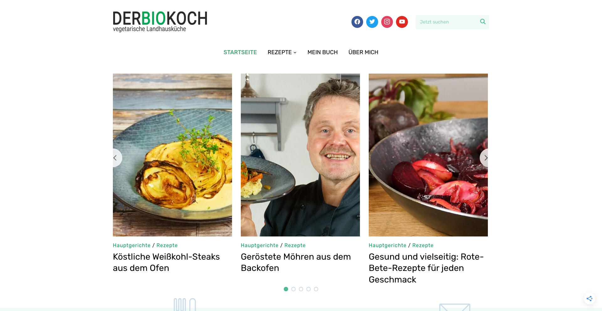 Der Bio Koch category-taxonomy programmatic SEO template - 2.5K monthly traffic