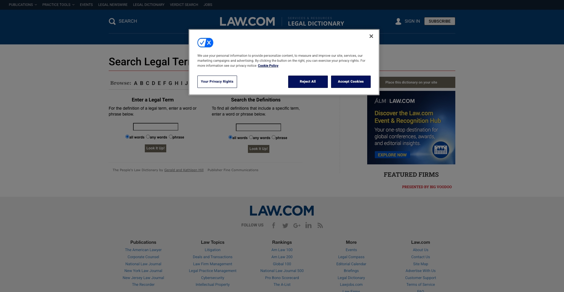 Dictionary.law ai-generated programmatic SEO template - 50K+ monthly traffic