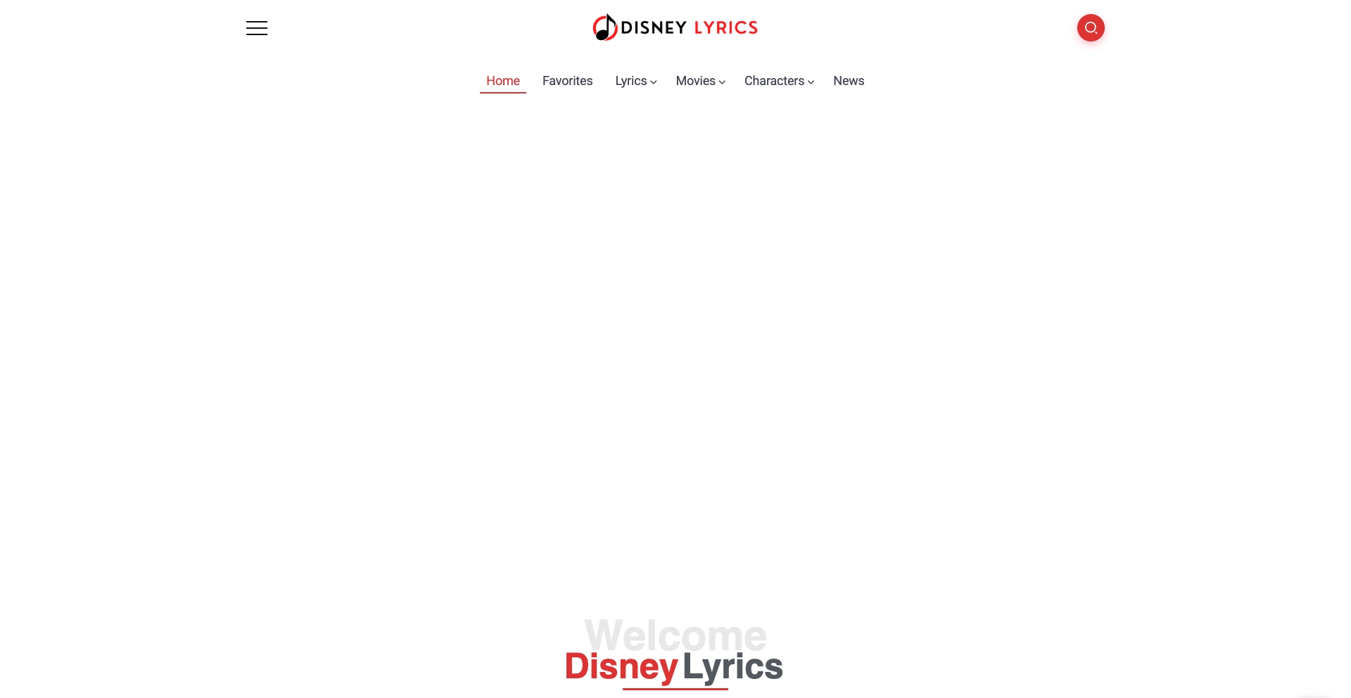 Your Favorite Disney Lyrics & Music entity-database programmatic SEO template - 558 monthly traffic