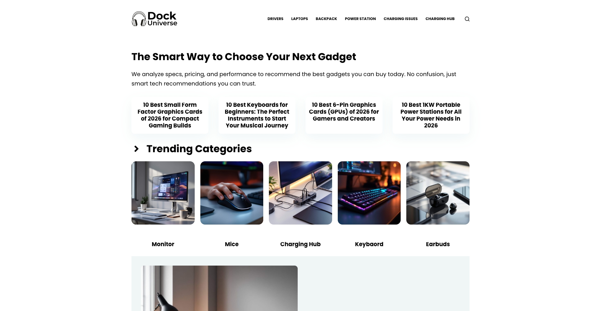 Best Gadgets & Tech Accessories Reviews | DockUniverse question-answer programmatic SEO template - 0 monthly traffic