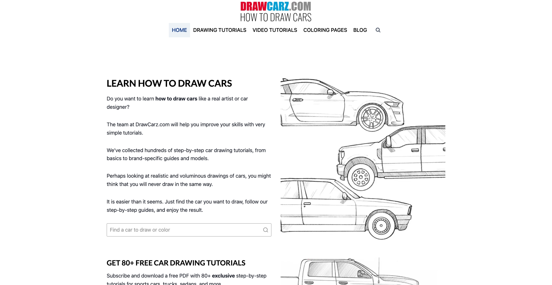 DrawCarz entity-database programmatic SEO template - 9431 monthly traffic