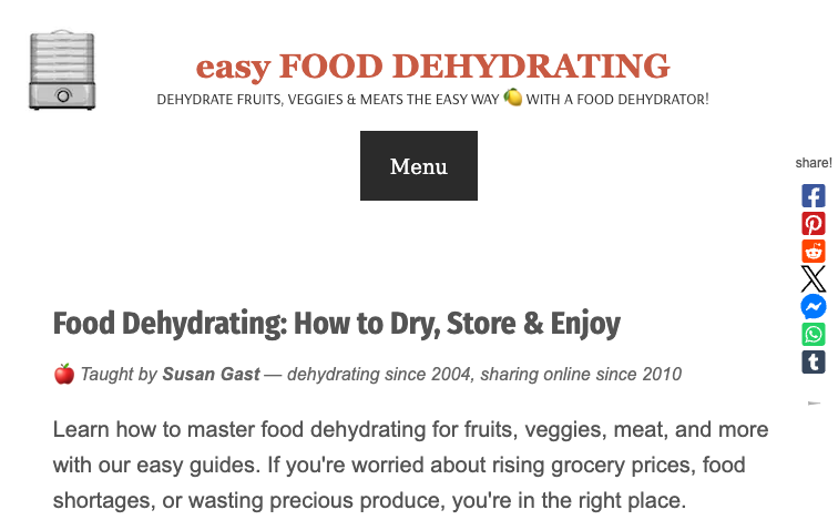 Easyfooddehydratingcom recipe-template programmatic SEO template - 0 monthly traffic