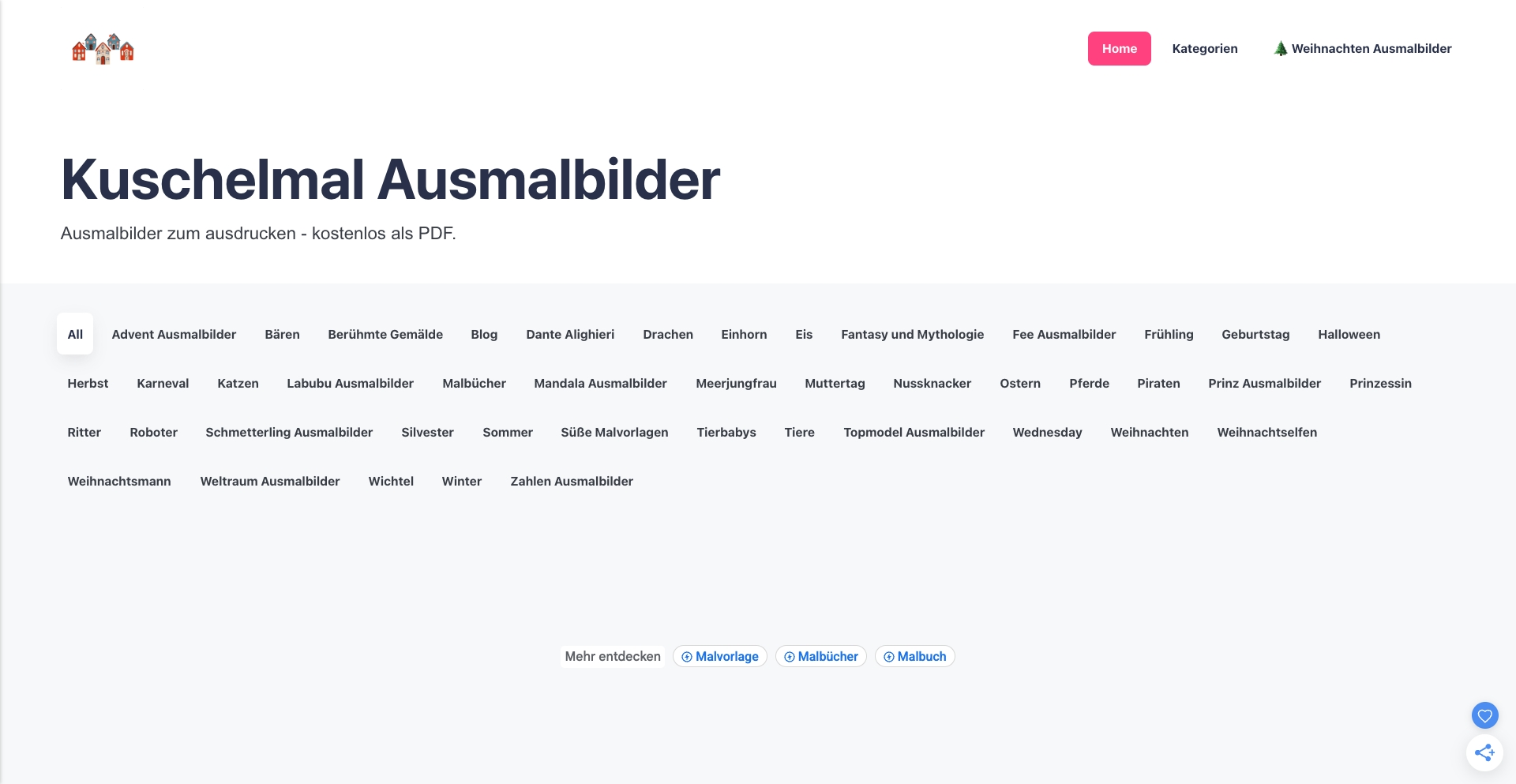 Kuschelmal Ausmalbilder | Malvorlagen kostenlos zum ausdrucken template programmatic SEO template - 213 monthly traffic