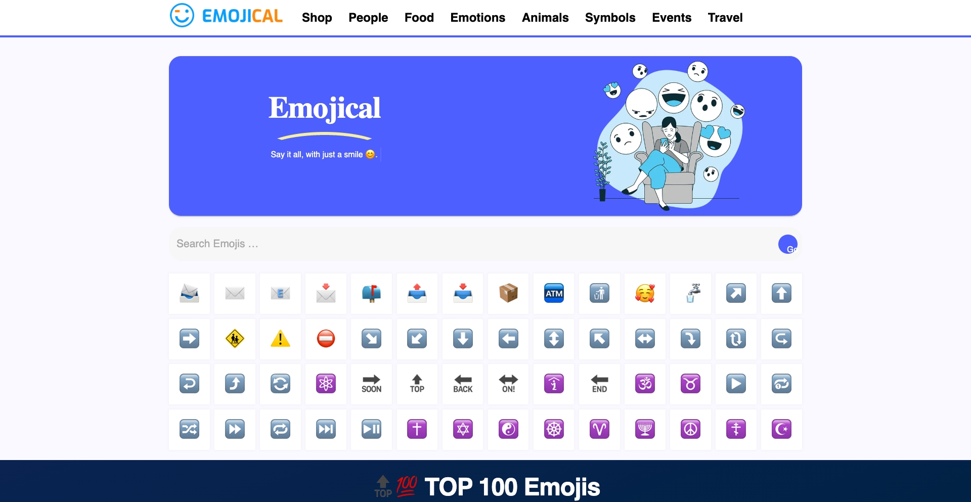 Emojical entity-database programmatic SEO template - 574 monthly traffic